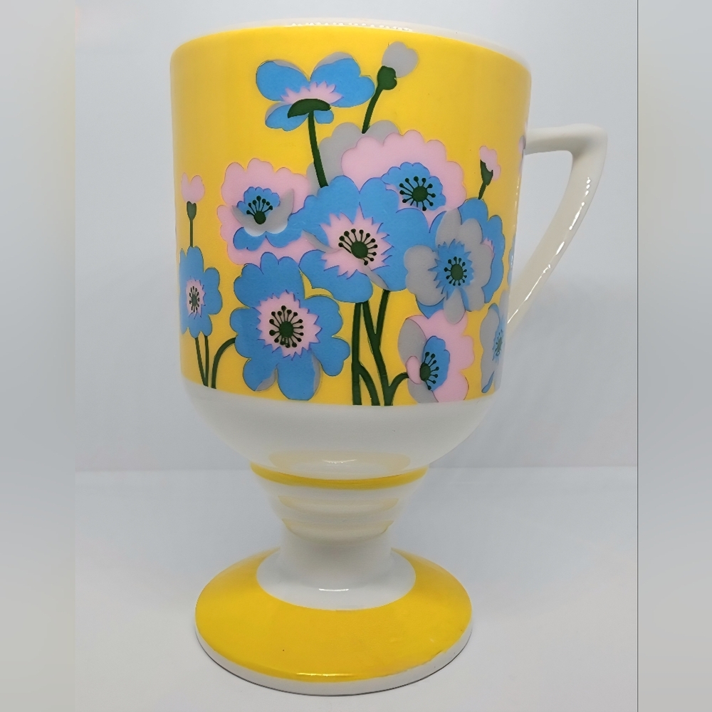 Smug Mug Royal Crown Arnart Lotus Vintage footed mug